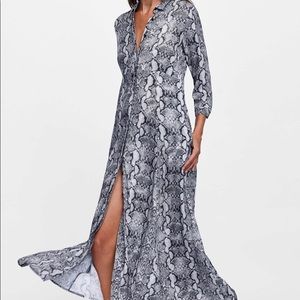Zara button down dress